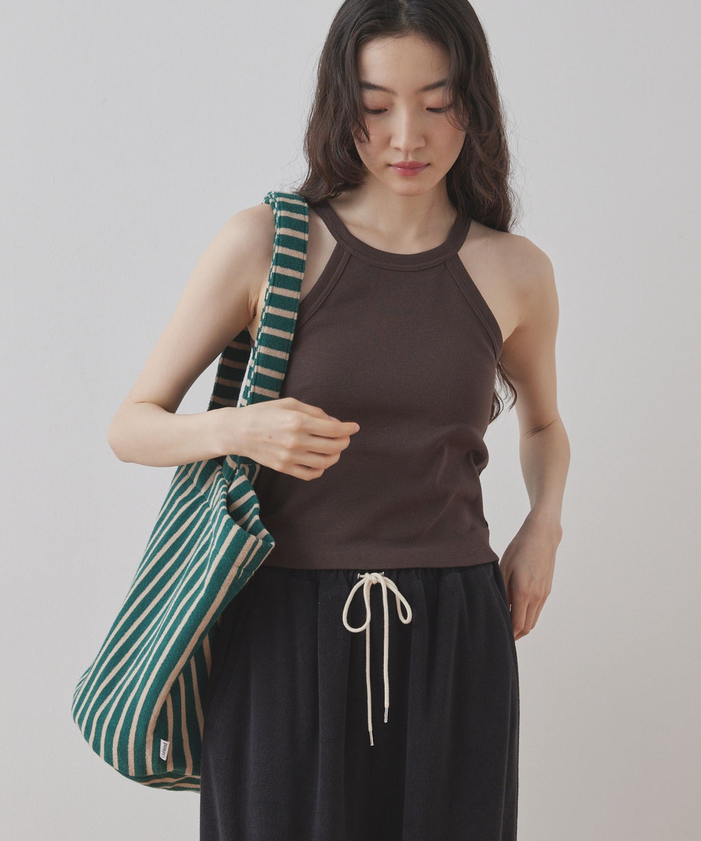 Unblend Pile Stripe Big Tote Bag 大容量托特包