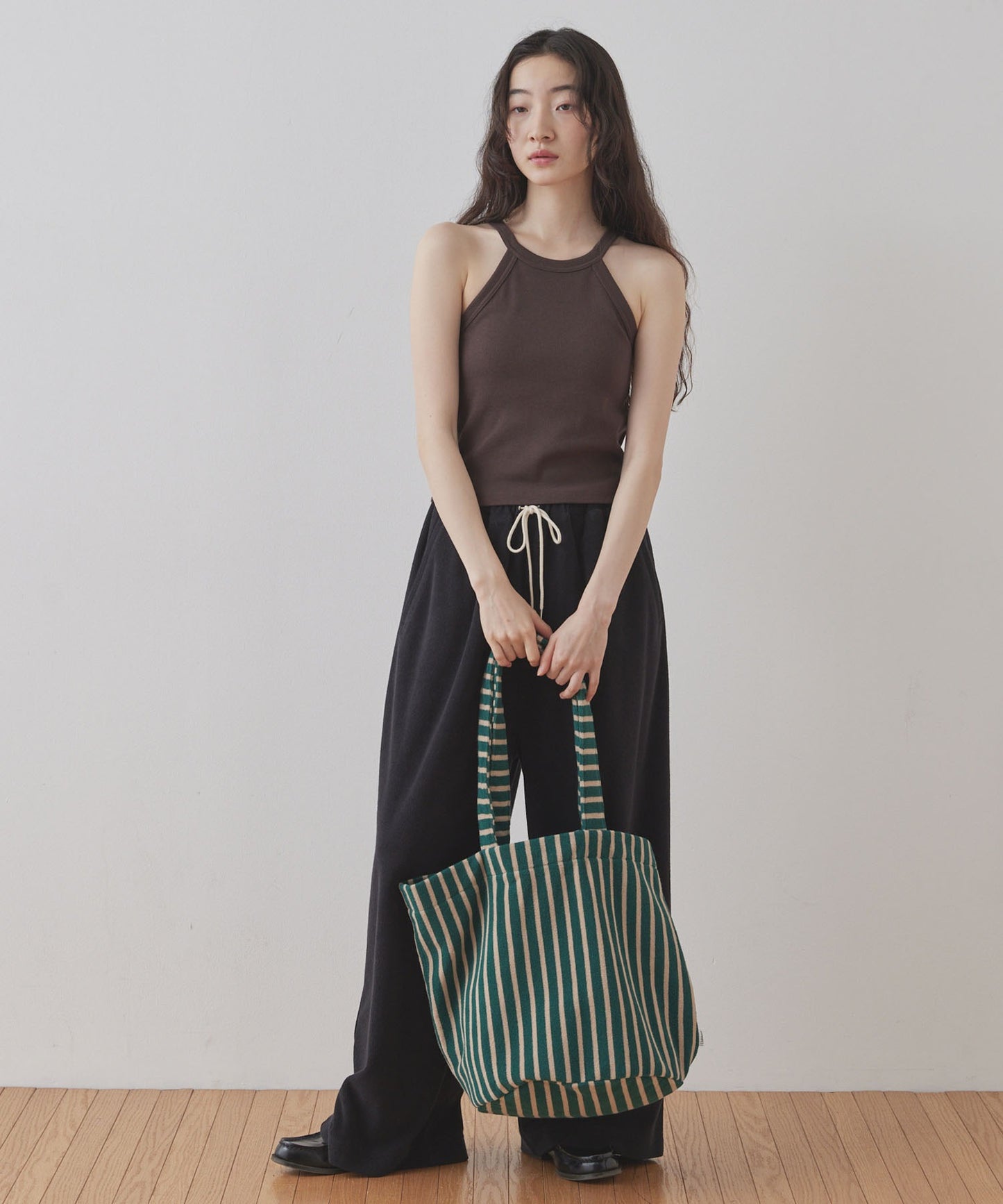 Unblend Pile Stripe Big Tote Bag 大容量托特包