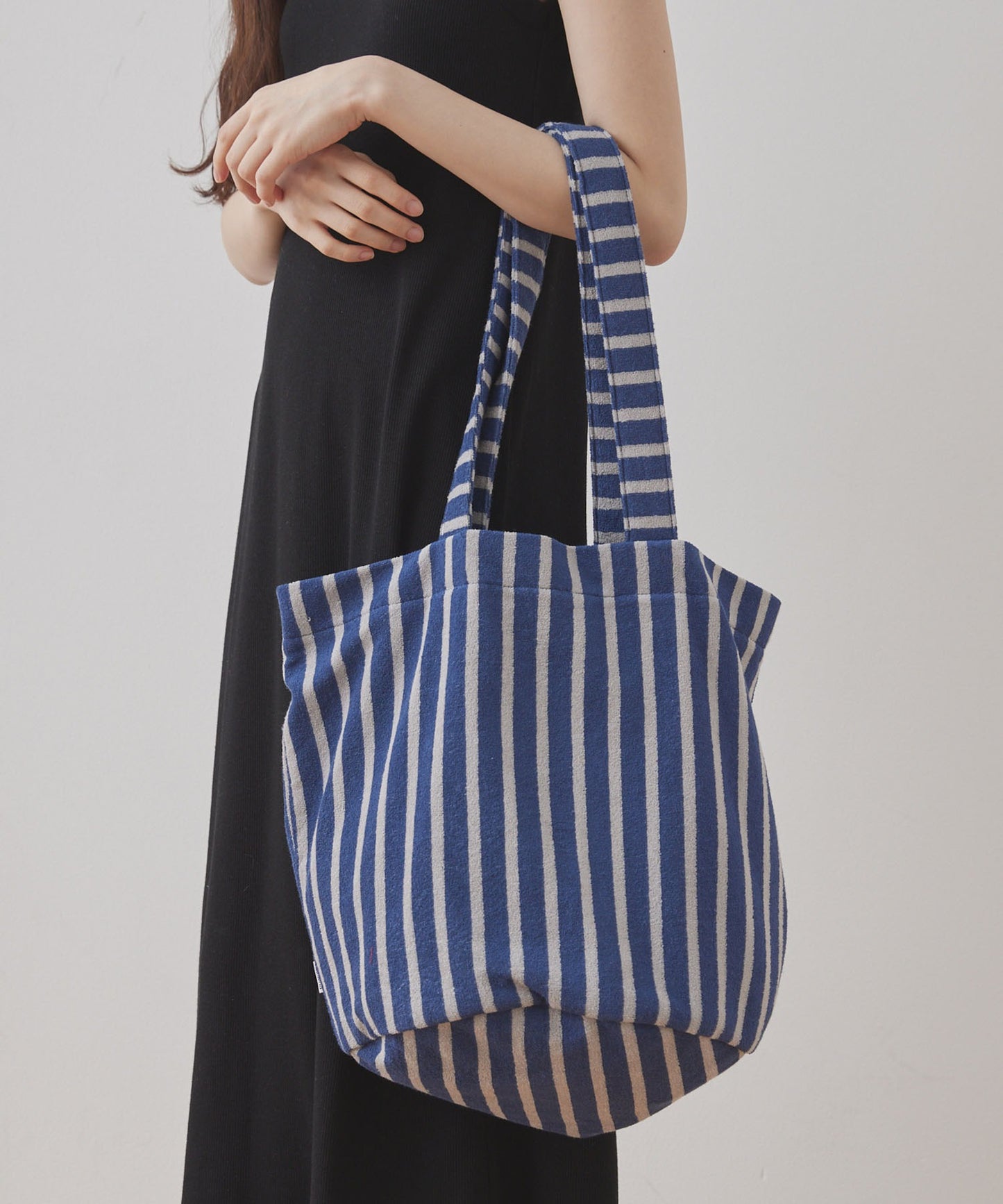 Unblend Pile Stripe Big Tote Bag 大容量托特包
