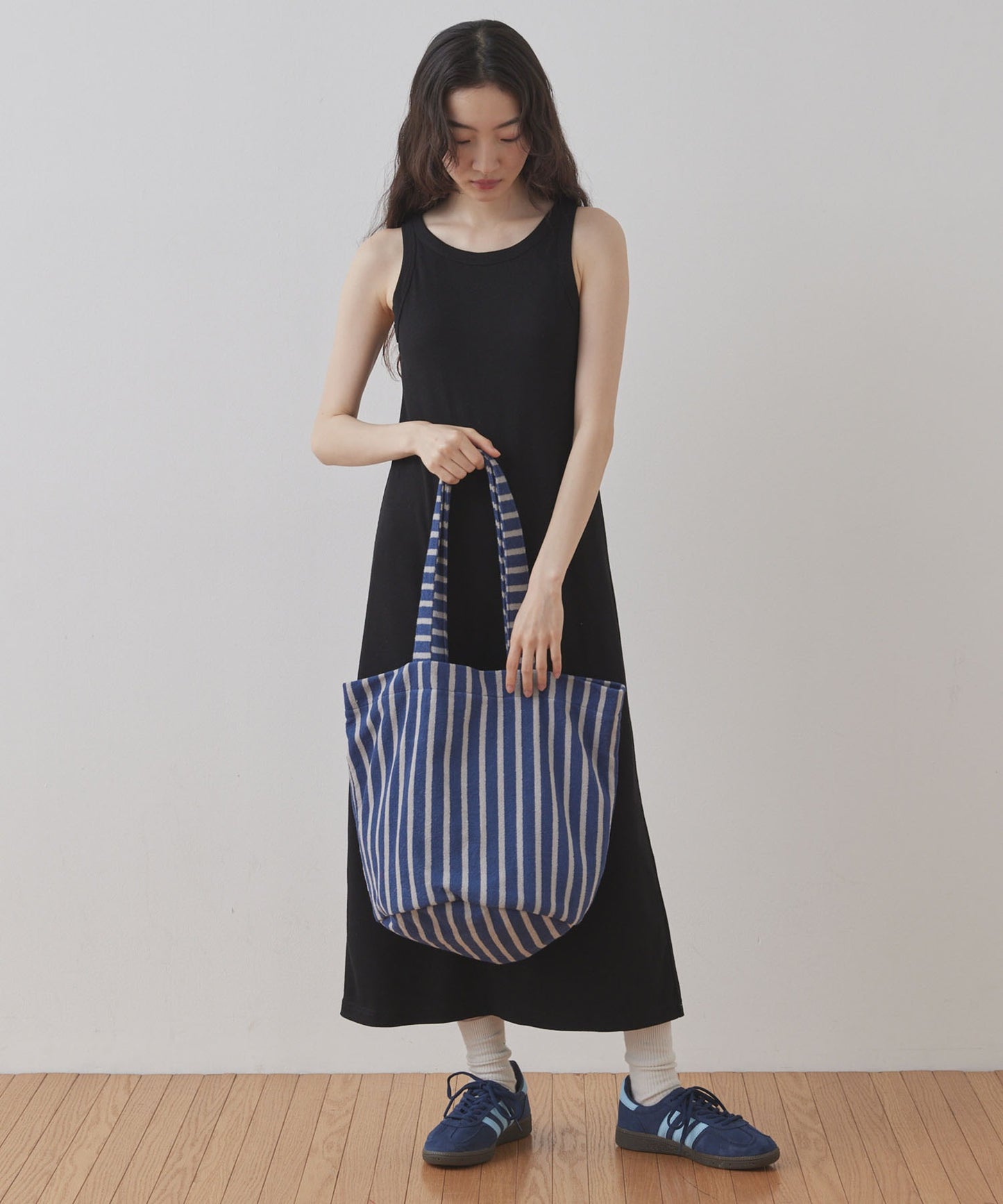 Unblend Pile Stripe Big Tote Bag 大容量托特包
