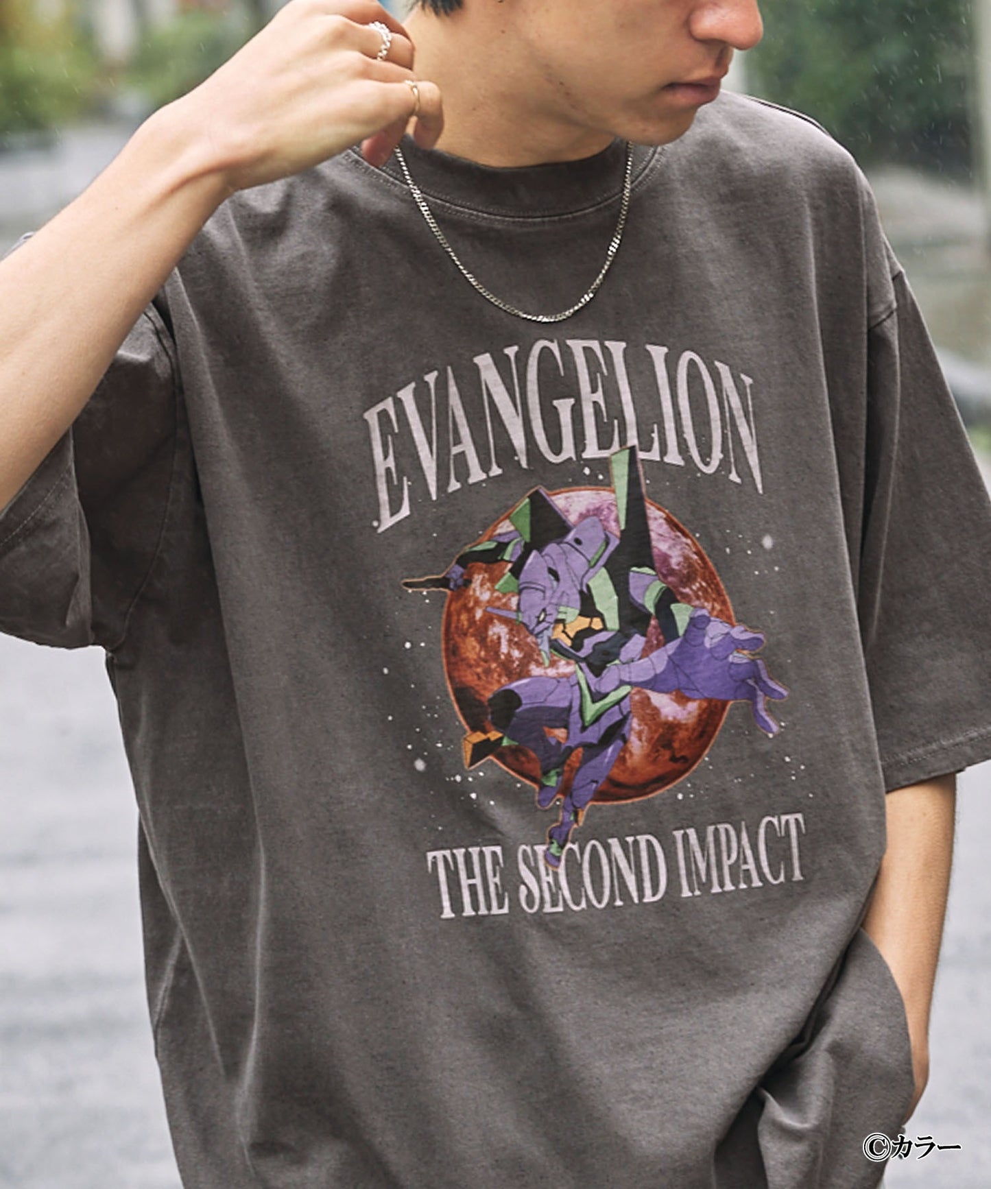 EVANGELION x MONO-MART 限定 復古刺繡圖案短袖T恤