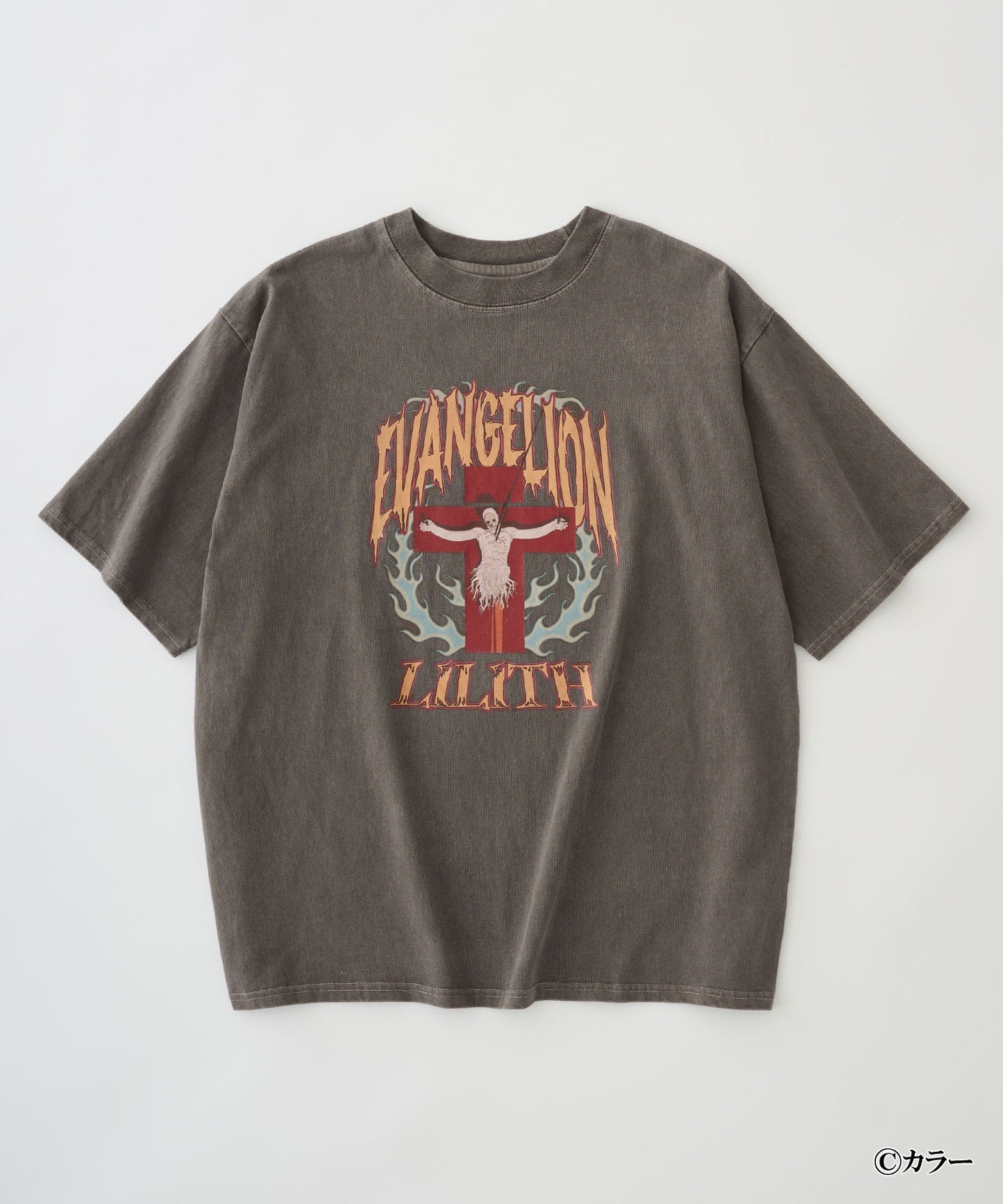 EVANGELION x MONO-MART 限定 復古刺繡圖案短袖T恤