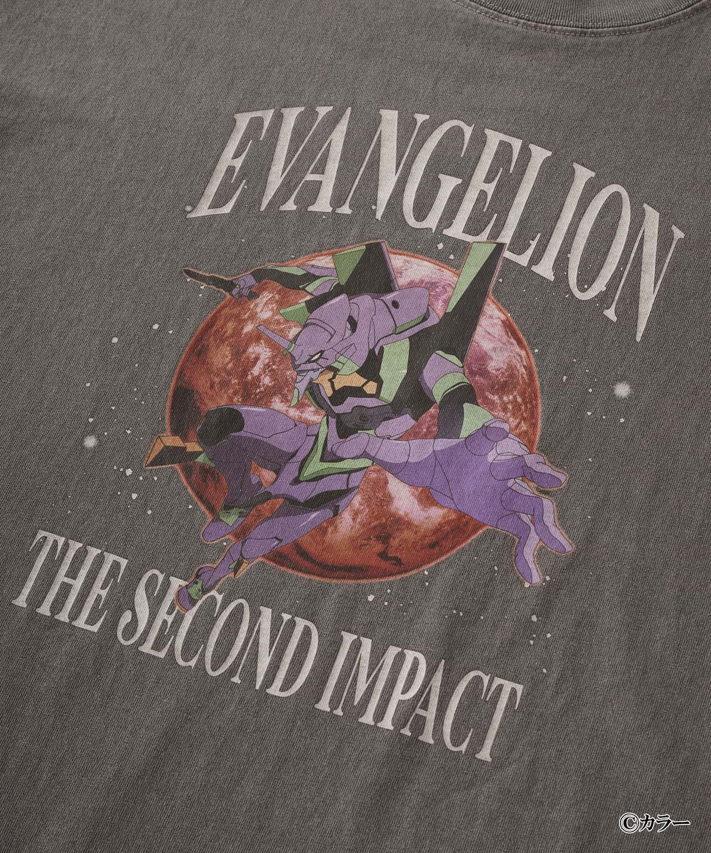 EVANGELION x MONO-MART 限定 復古刺繡圖案短袖T恤