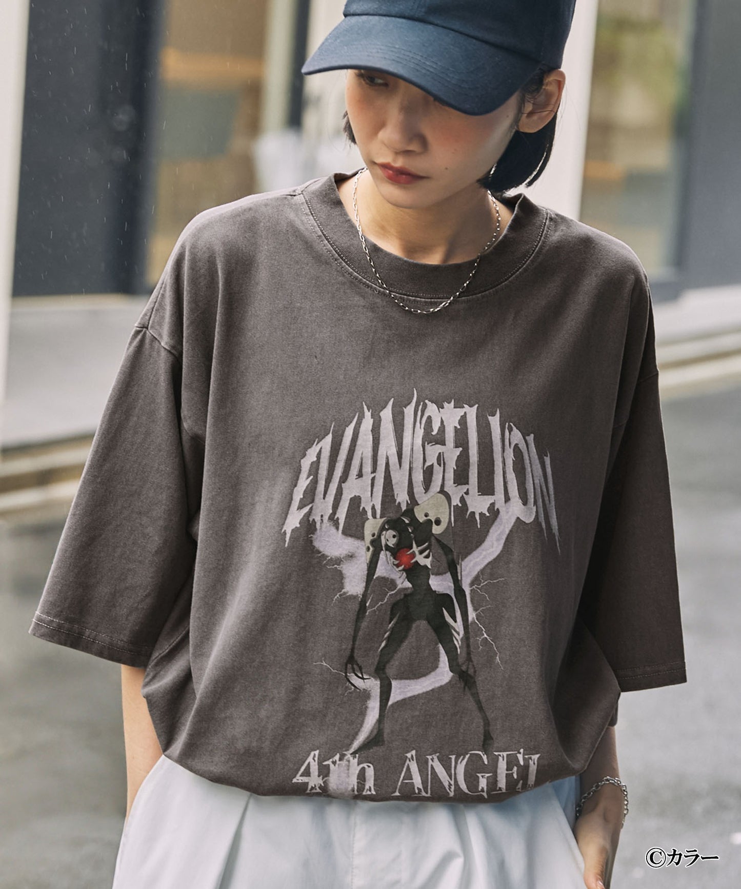 EVANGELION x MONO-MART 限定 復古刺繡圖案短袖T恤