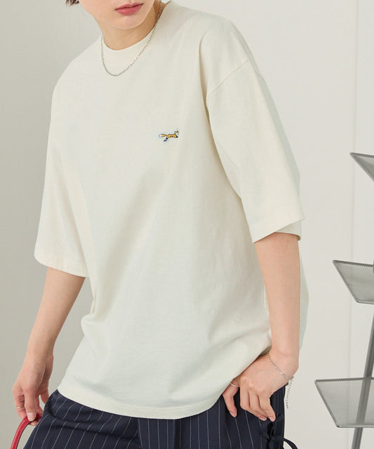 PENNEYS THE FOX logo vintage big silhouette T-shirt 狐狸刺繡LOGO短袖上衣