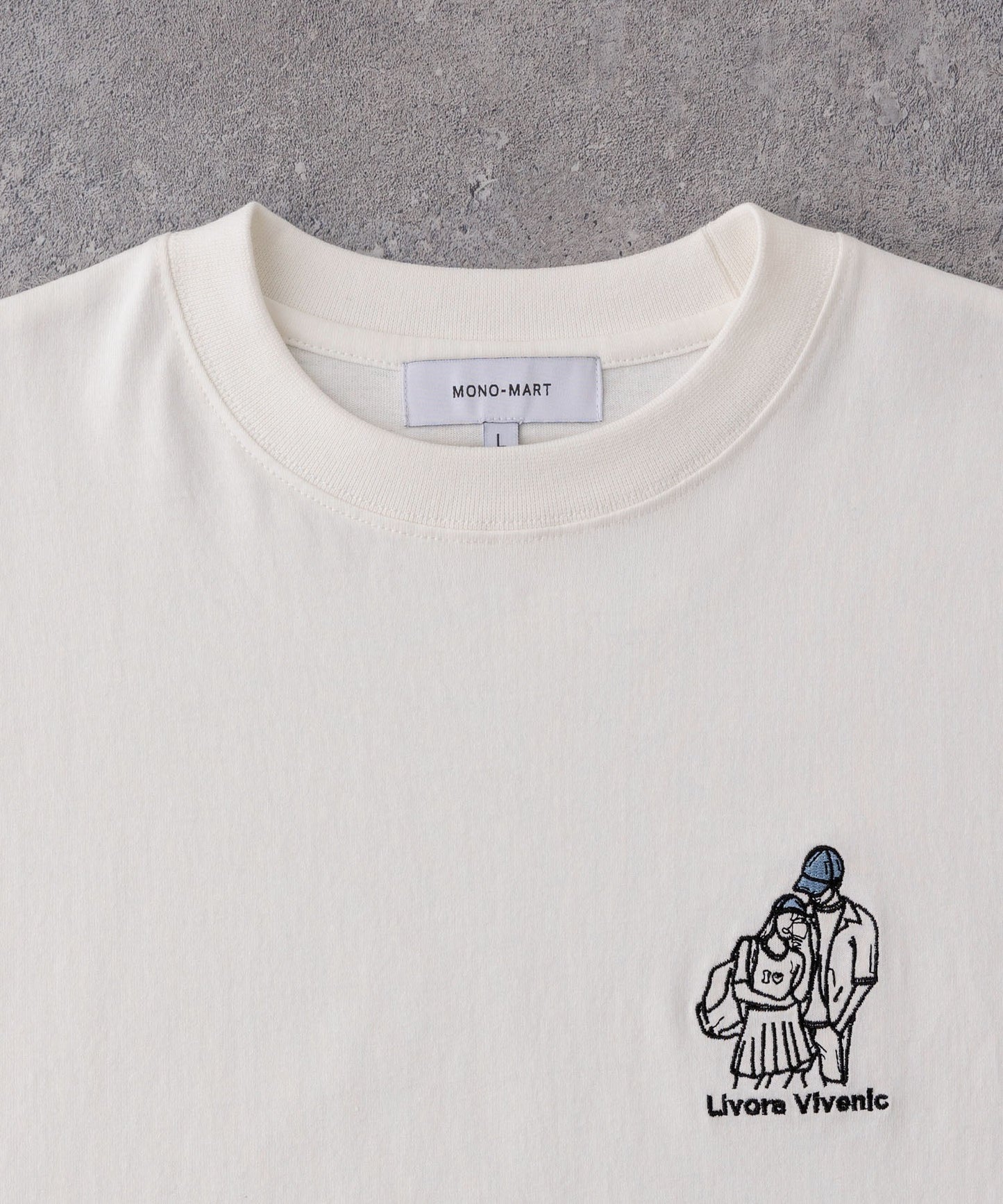 MONO-MART 刺繡圖案短袖T恤