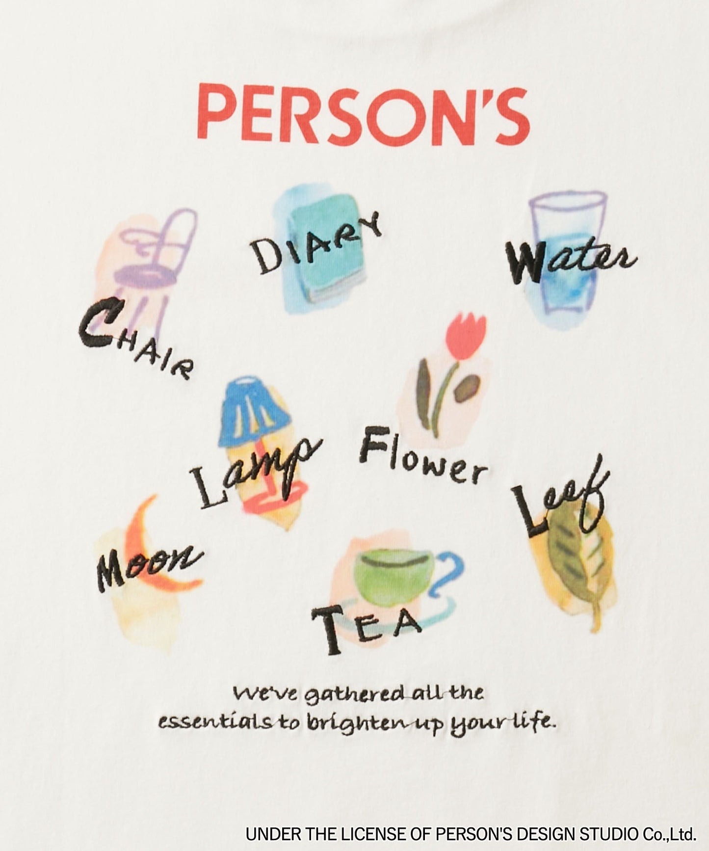 PERSON'S x MONO-MART 限定 印花短袖T恤