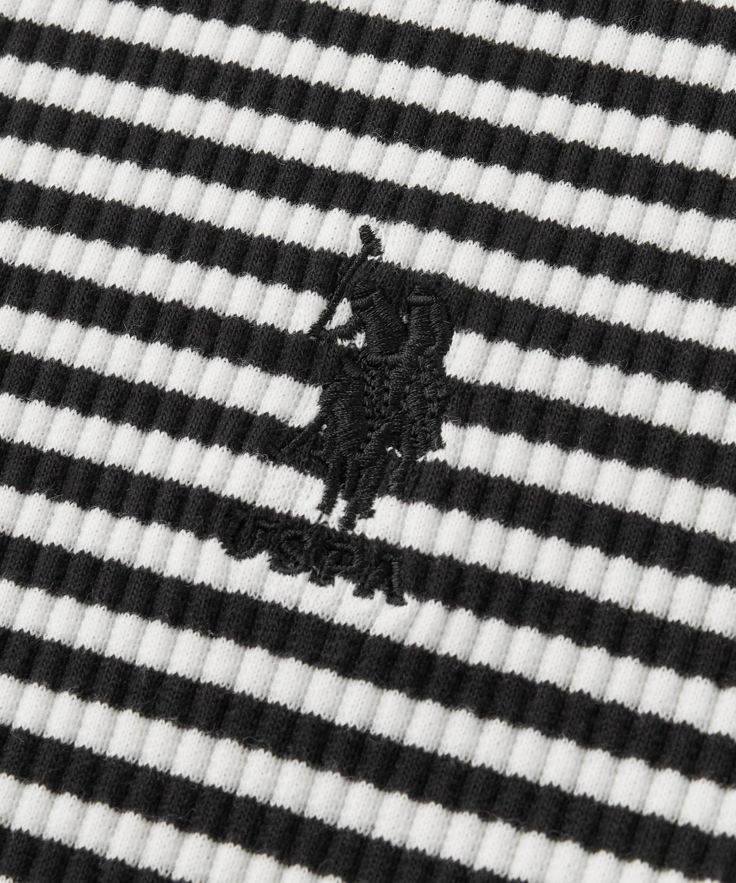 U.S. POLO ASSN. one-point embroidery T-shirt 羅紋短袖上衣