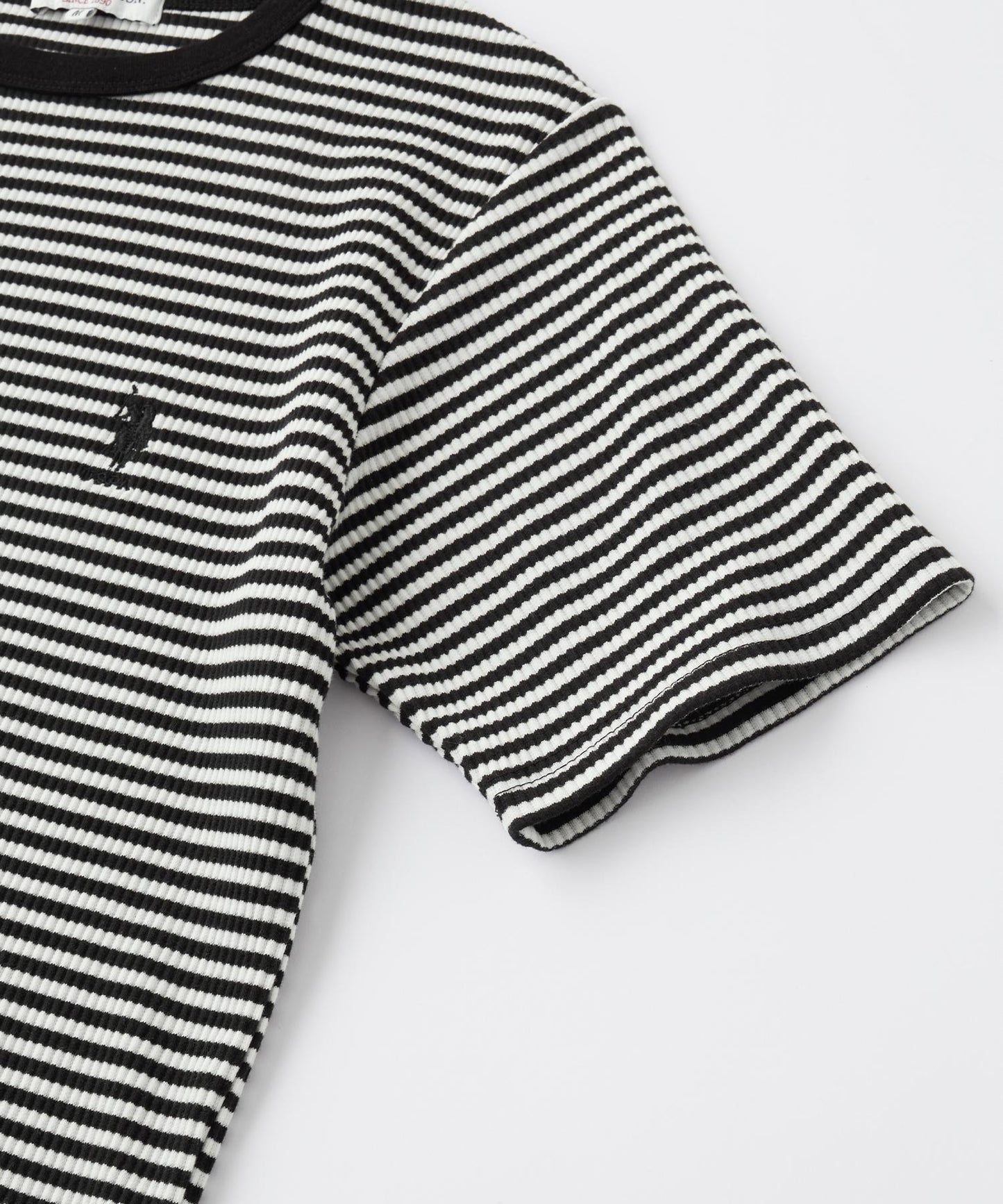 U.S. POLO ASSN. one-point embroidery T-shirt 羅紋短袖上衣