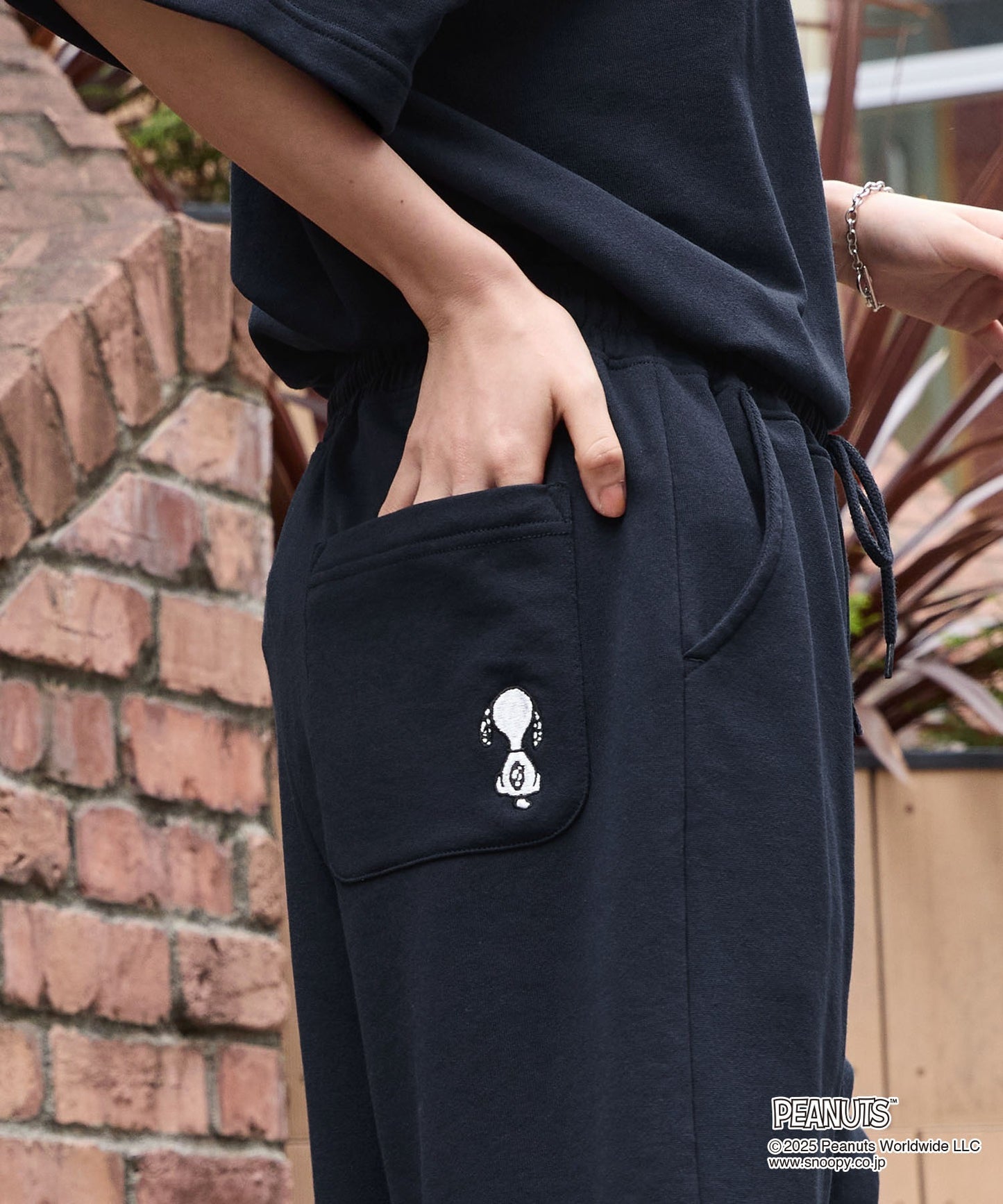 MONO-MART x Peanuts Snoopy set with one-point heart embroidery 史努比短袖套裝