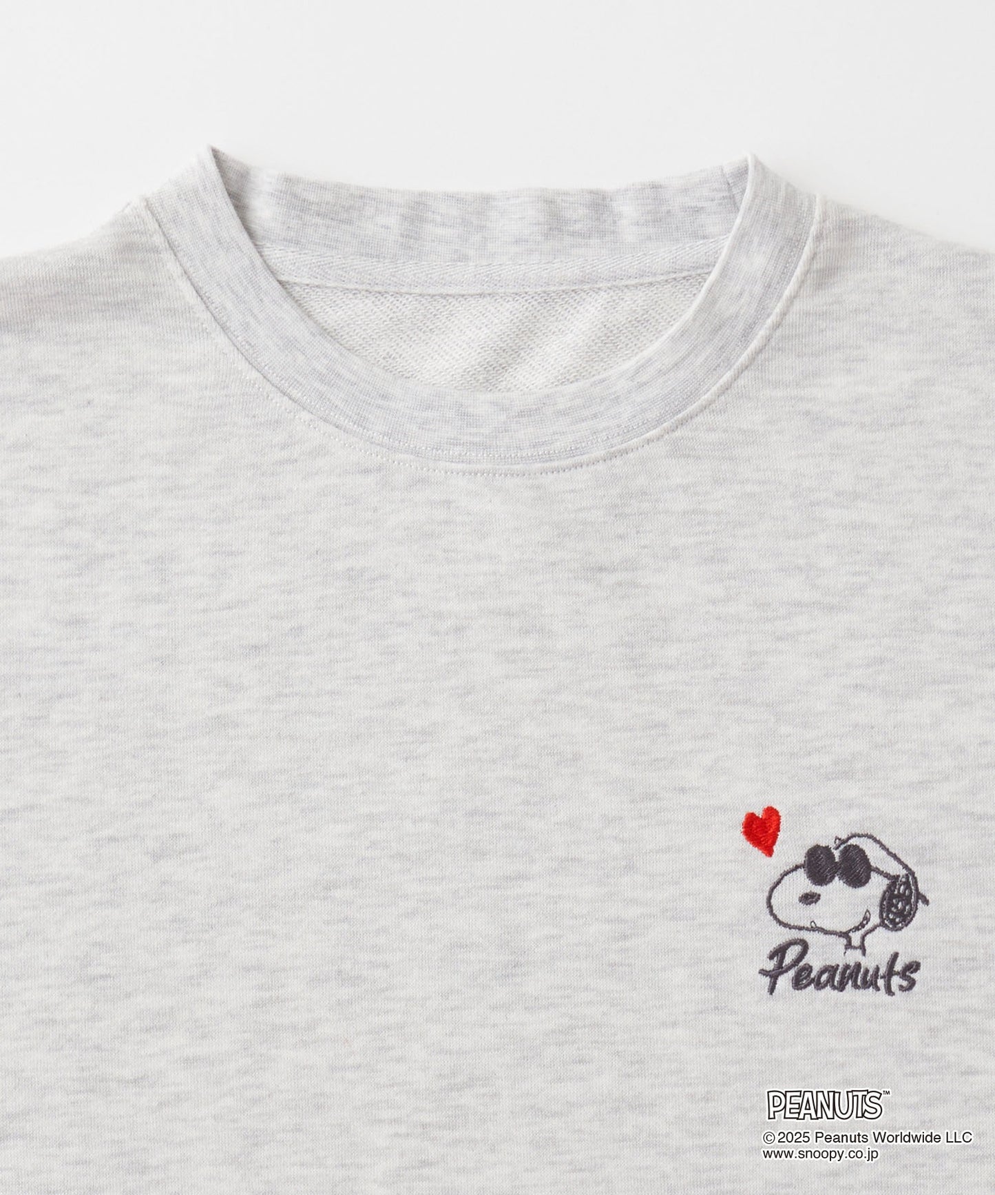 MONO-MART x Peanuts Snoopy set with one-point heart embroidery 史努比短袖套裝