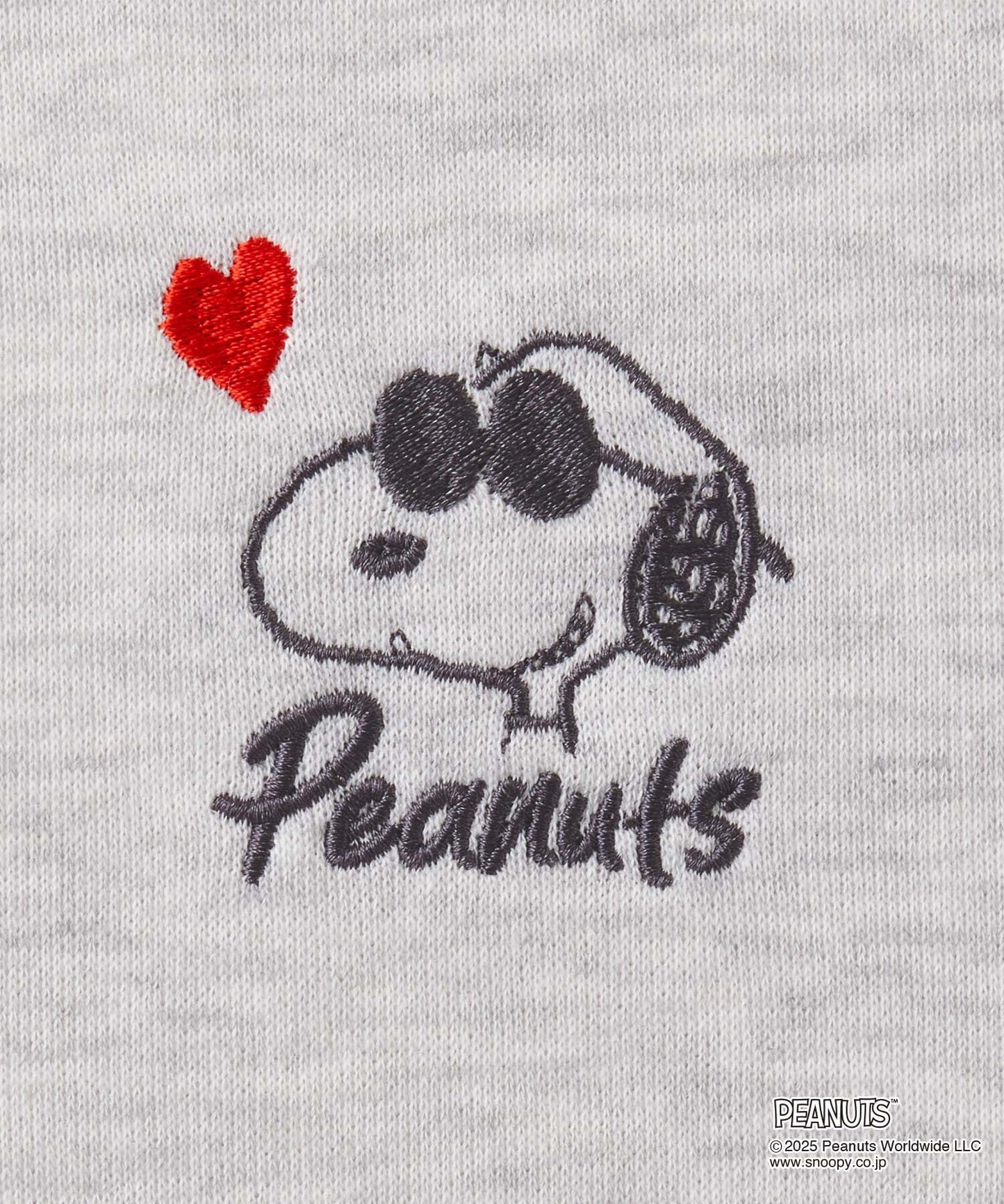 MONO-MART x Peanuts Snoopy set with one-point heart embroidery 史努比短袖套裝