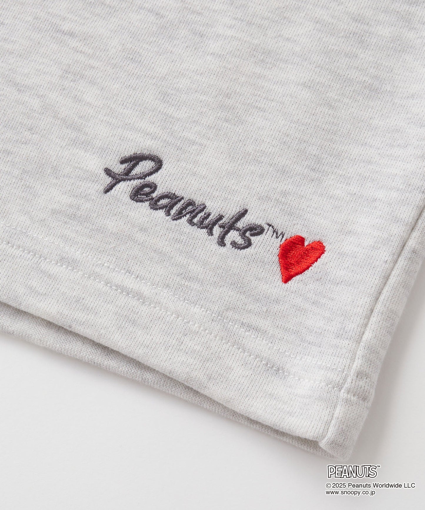MONO-MART x Peanuts Snoopy set with one-point heart embroidery 史努比短袖套裝