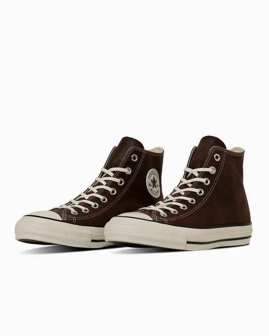 日本限定 CONVERSE ALL STAR AGED WAXED LEATHER HI 復古高筒休閒鞋