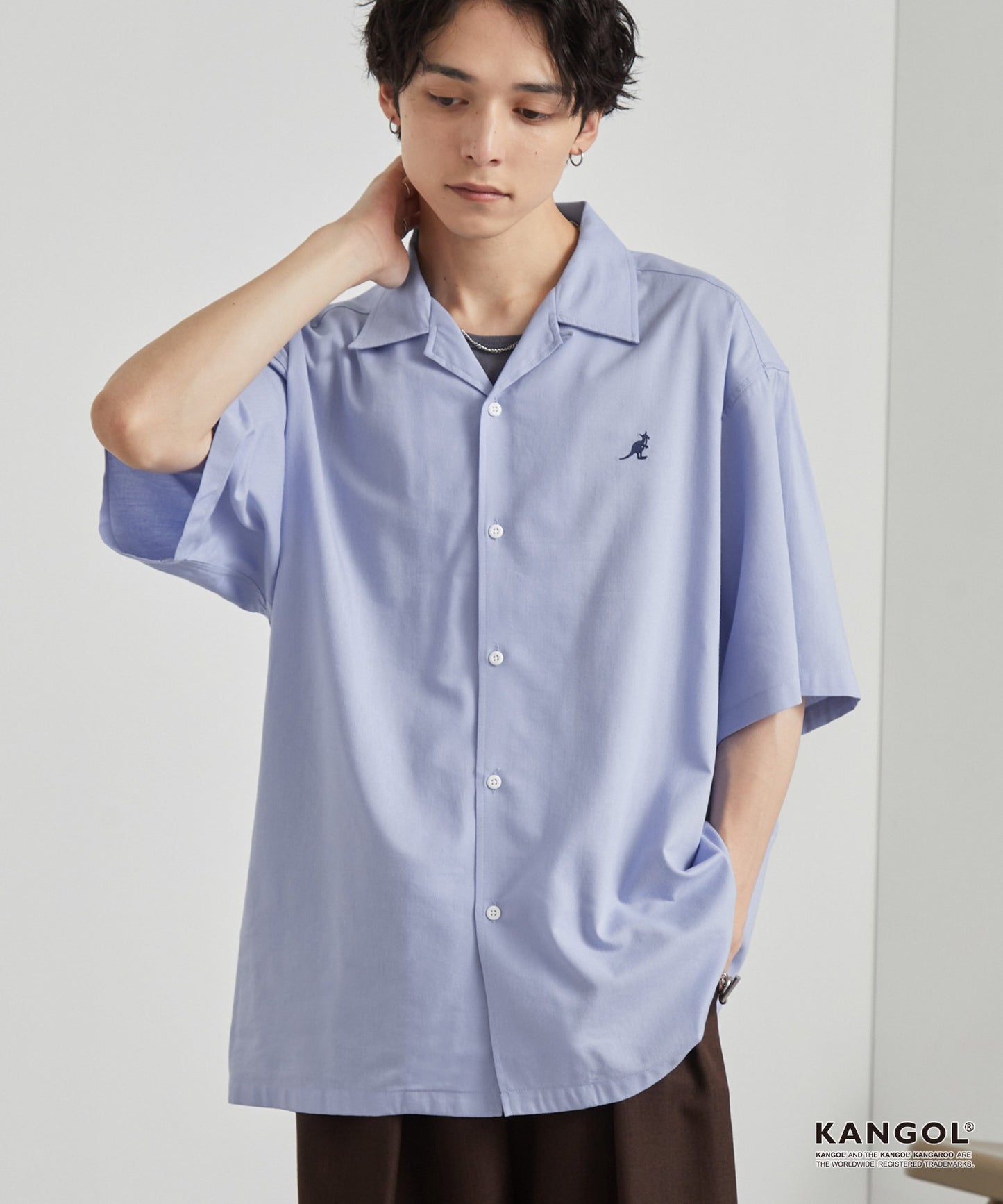 KANGOL 特別訂製 刺繡 Logo 短袖襯衫