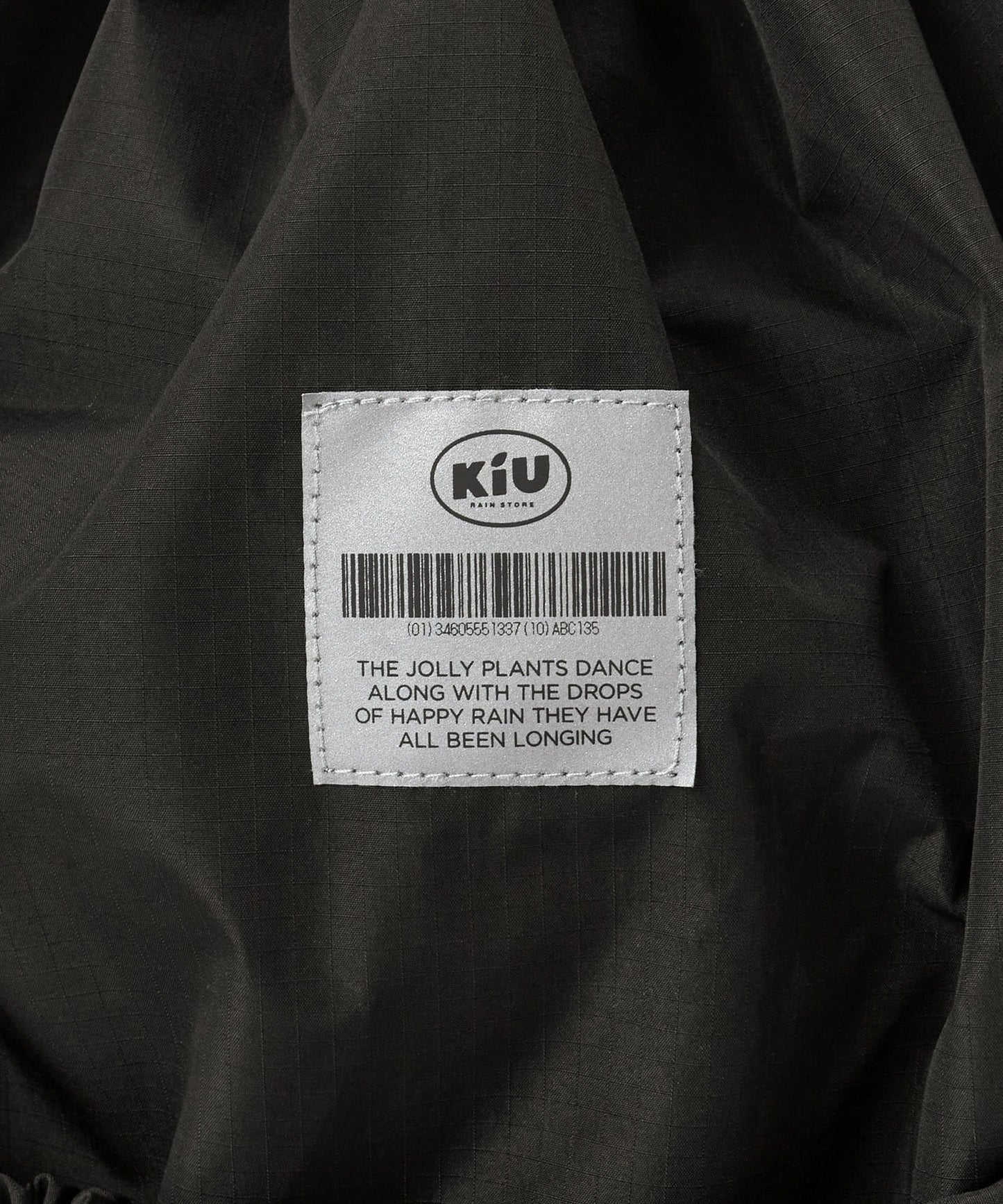 KiU water repellent drawstring shirring backpack 防水抽繩後背包