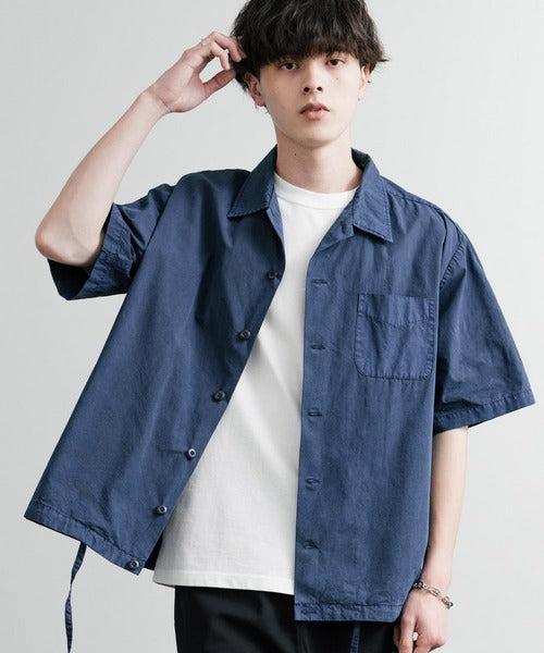 Audience 抽繩開領五分袖襯衫 AUD6630