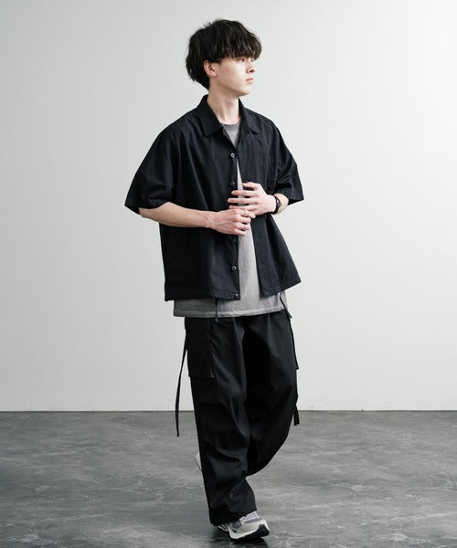 Audience 抽繩開領五分袖襯衫 AUD6630