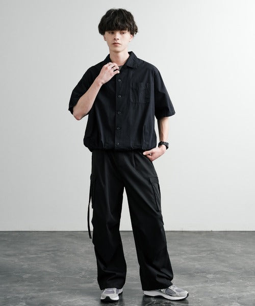 Audience 抽繩開領五分袖襯衫 AUD6630