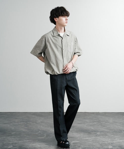 Audience 抽繩開領五分袖襯衫 AUD6630