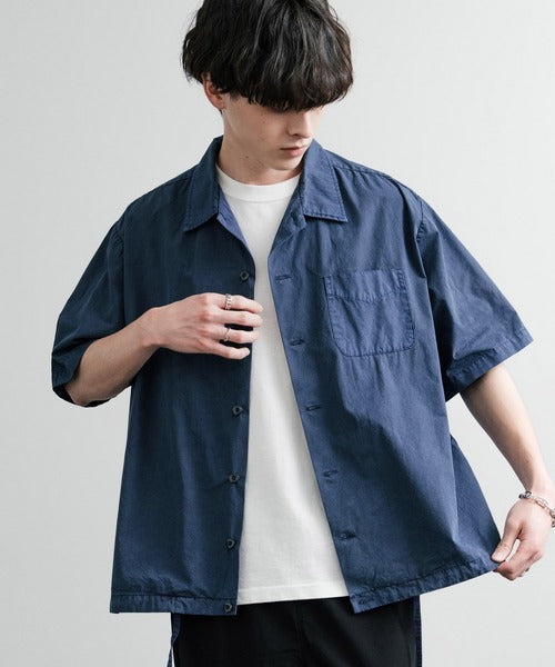Audience 抽繩開領五分袖襯衫 AUD6630