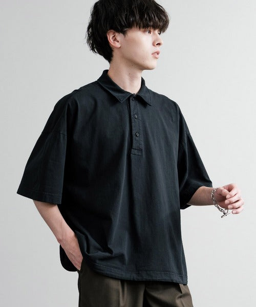 Audience 美國棉水洗抽繩短袖Polo衫 AUD6627