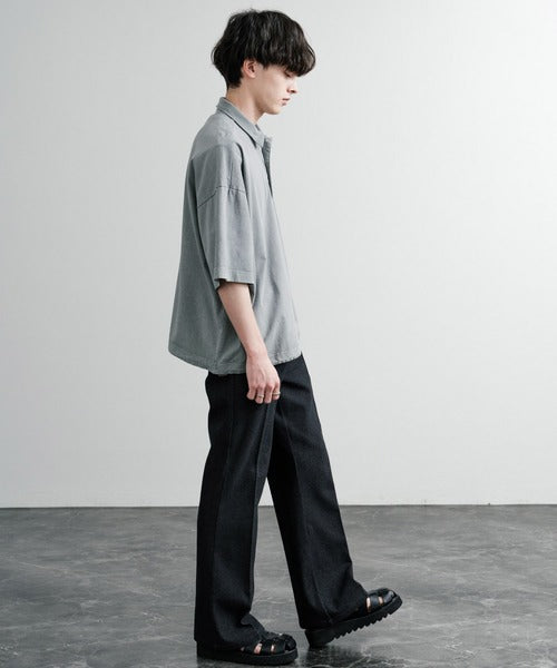 Audience 美國棉水洗抽繩短袖Polo衫 AUD6627