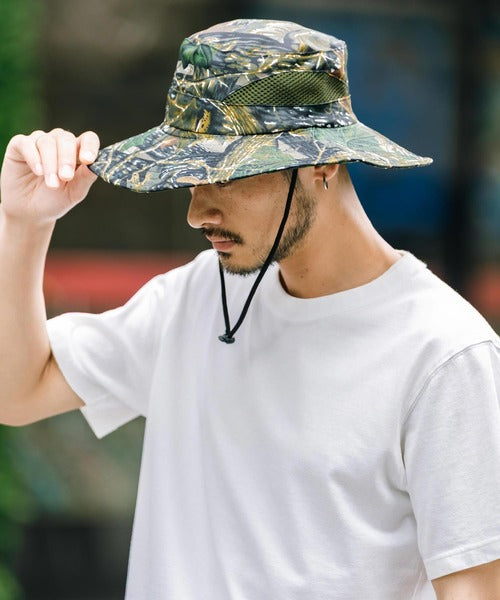 Rocky Monroe 抗UV樹紋戶外防曬帽
