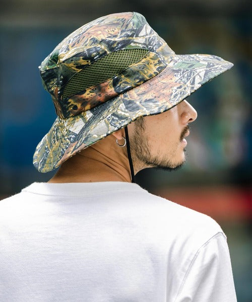 Rocky Monroe 抗UV樹紋戶外防曬帽