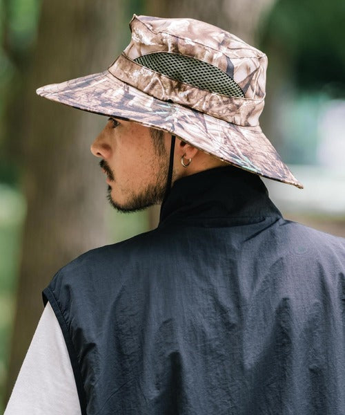 Rocky Monroe 抗UV樹紋戶外防曬帽