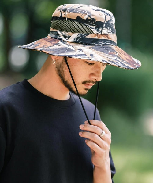 Rocky Monroe 抗UV樹紋戶外防曬帽
