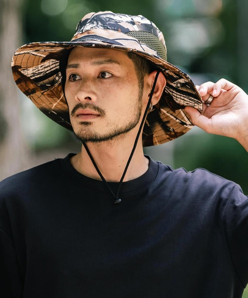 Rocky Monroe 抗UV樹紋戶外防曬帽