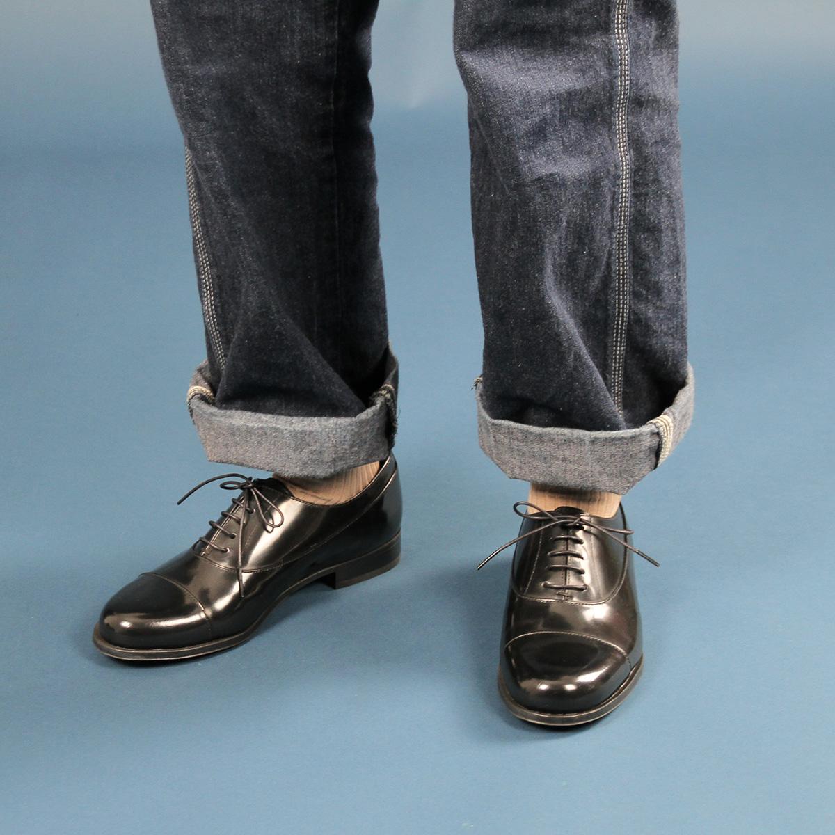 日本製HARUTA Balmoral 經典綁帶皮鞋 #500