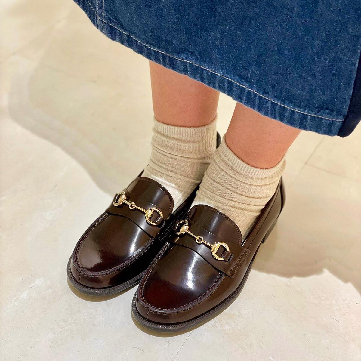 日本製HARUTA 金屬飾扣樂福鞋 #239