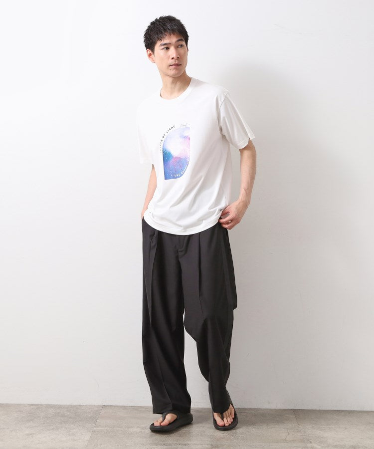 THE SHOP TK TR 寬版側邊條紋長褲