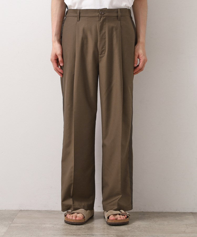 THE SHOP TK TR 寬版側邊條紋長褲