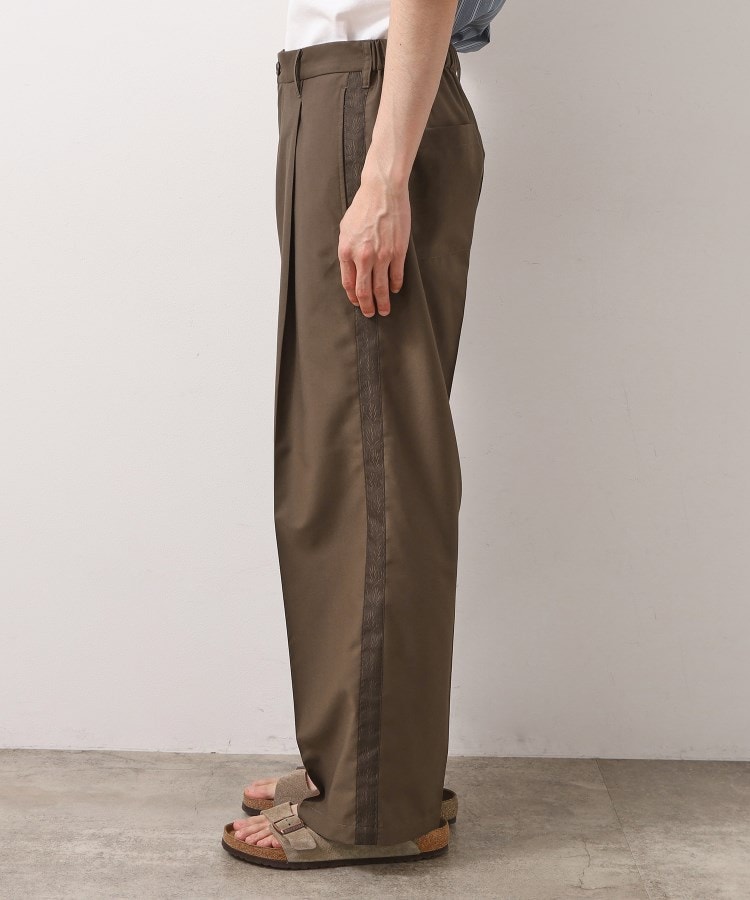 THE SHOP TK TR 寬版側邊條紋長褲