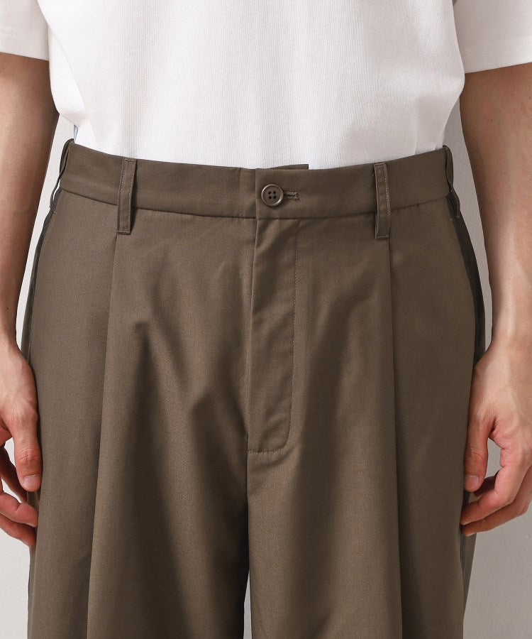 THE SHOP TK TR 寬版側邊條紋長褲