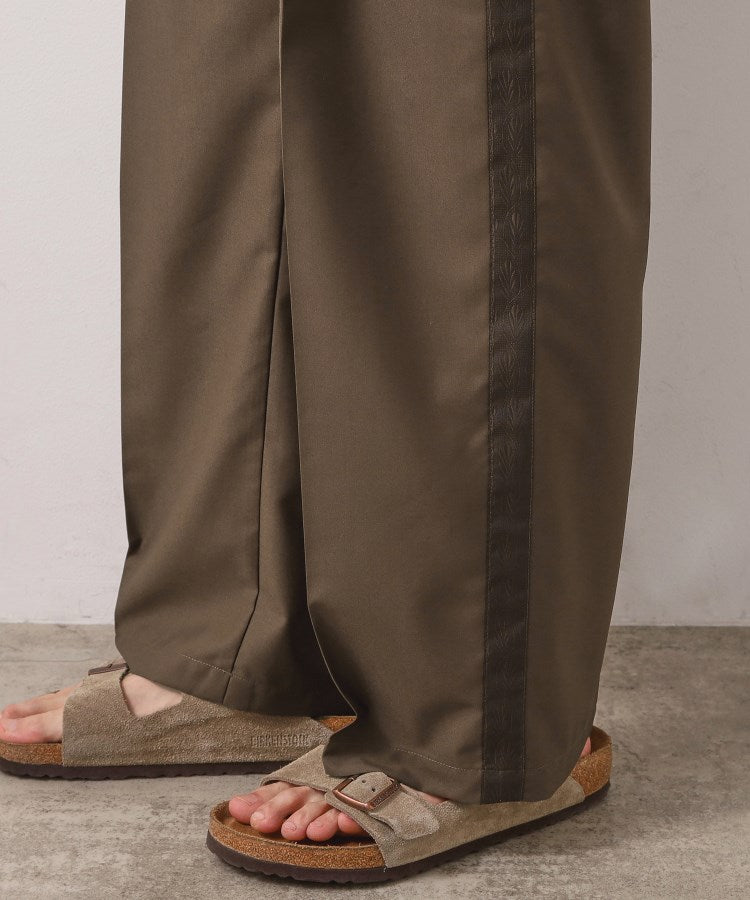 THE SHOP TK TR 寬版側邊條紋長褲