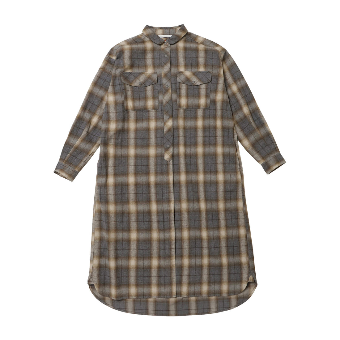 特價 NANGA FADE PLAID 格紋露營風襯衫洋裝