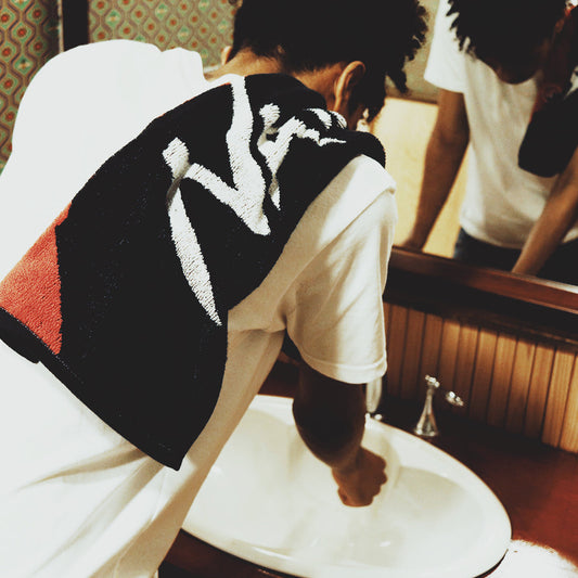 NANGA Logo 刺繡毛巾