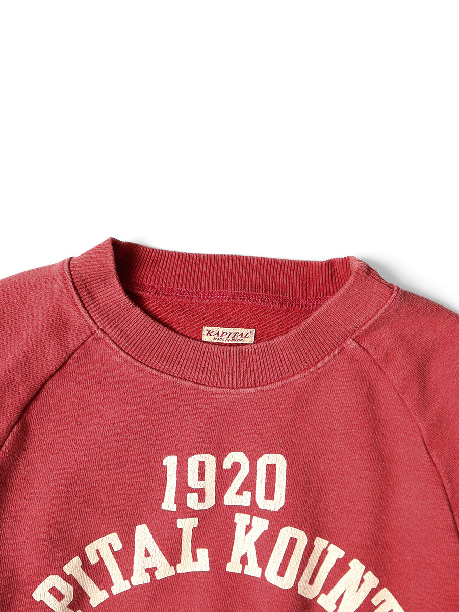 KAPITAL 內刷毛圓領大學T上衣 SPEAKEASY College