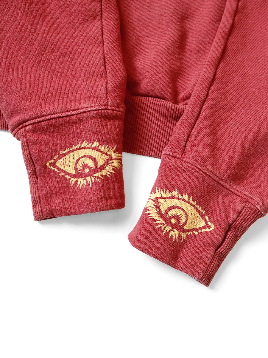 KAPITAL 內刷毛圓領大學T上衣 SPEAKEASY College