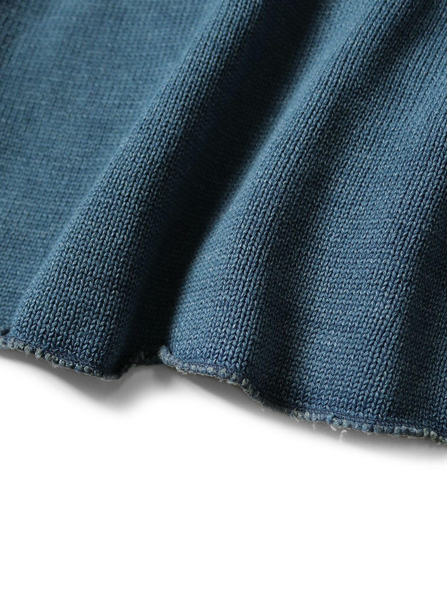 KAPITAL 5G 復古仿舊純棉針織襯衫