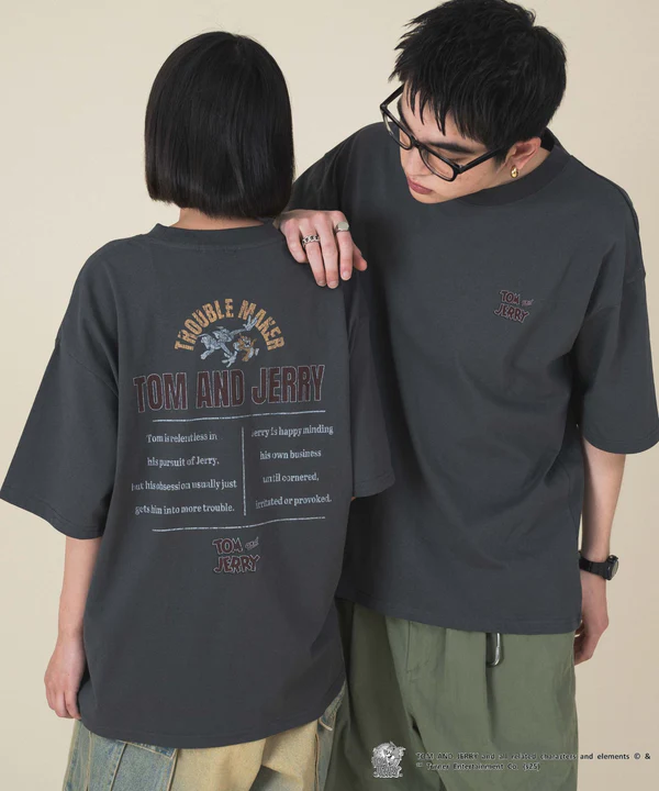 WEGO TOM & JERRY 印花短袖T恤