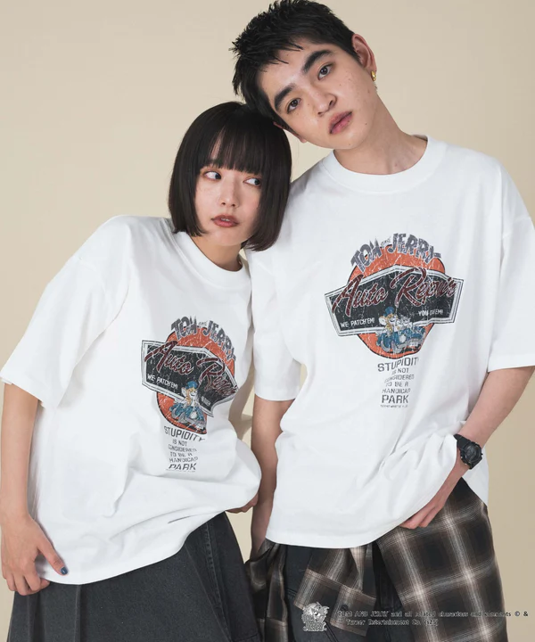 WEGO TOM & JERRY 印花短袖T恤