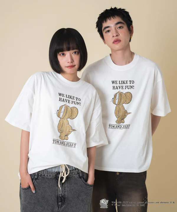 WEGO TOM & JERRY 印花短袖T恤