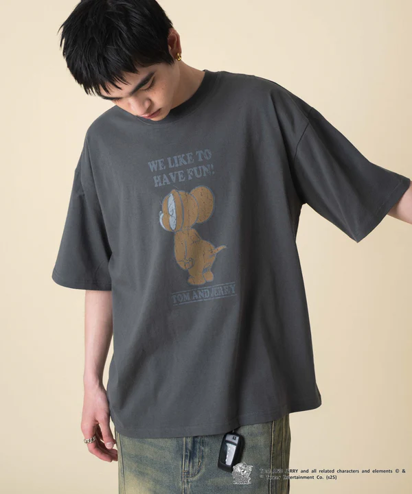 WEGO TOM & JERRY 印花短袖T恤