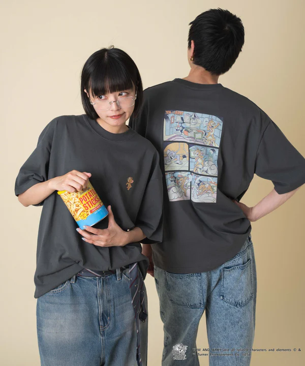WEGO TOM & JERRY 印花短袖T恤