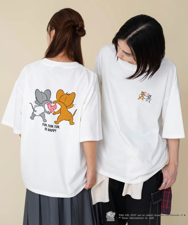 WEGO TOM & JERRY 印花短袖T恤